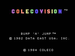 Bump 'n' Jump screenshot 3 for Colecovision